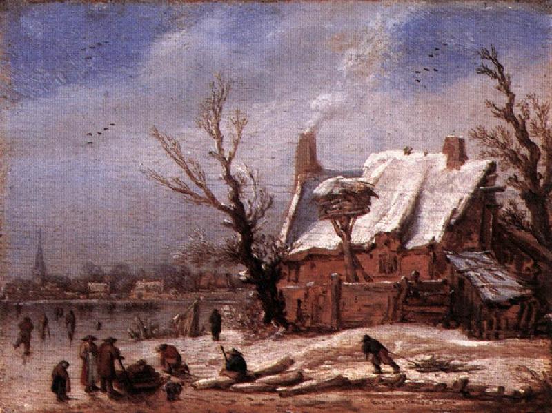 VELDE, Esaias van de Winter Landscape ew